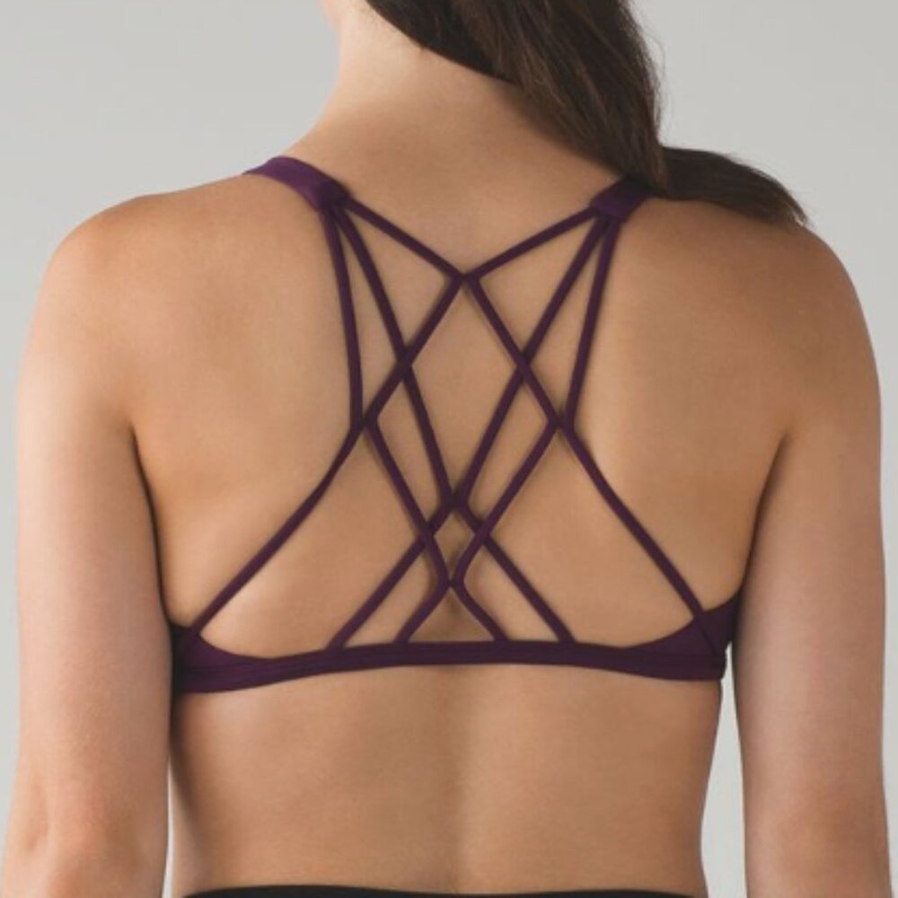 Lululemon Free to Be Bra — Plum — Size 12